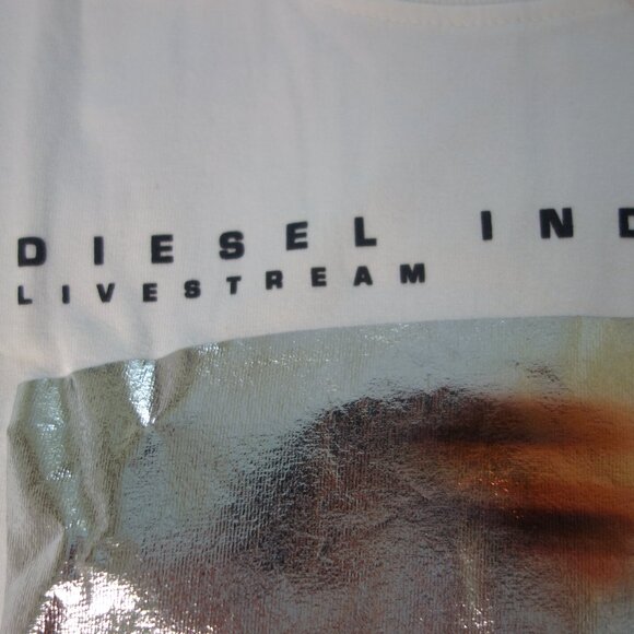 Diesel INC Livestream T-DIEGOR-G2 A08629 0DMAA COL 141 Size Small T-Shirt - Picture 3 of 10